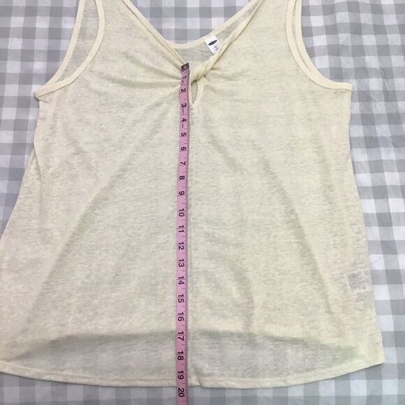2/40$ Old Navy linen blend sleeve less top camisole in Large tank top butt… - Picture 12 of 15